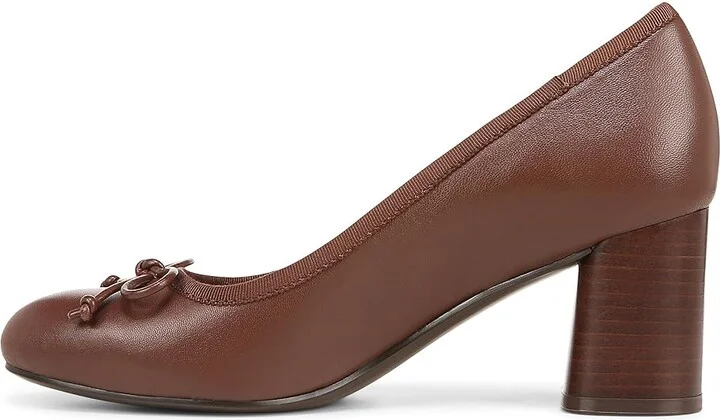 Naturalizer Sienna High Women's Heels Cappuccino Brown Leather : 7 W (C) - Image 6