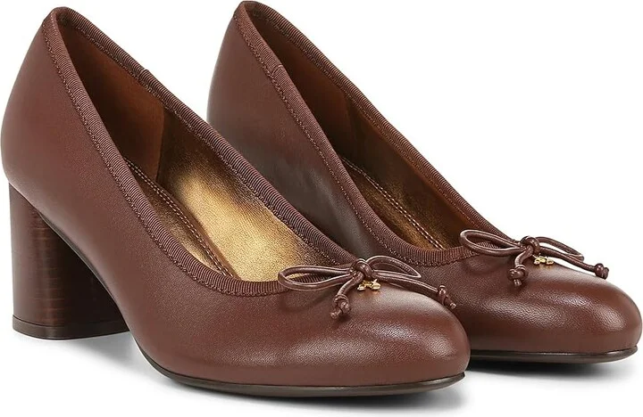 Naturalizer Sienna High Women's Heels Cappuccino Brown Leather : 7 W (C)