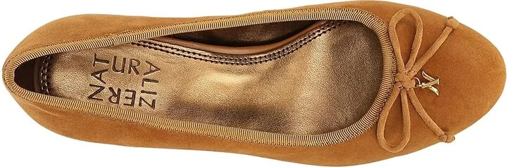 Naturalizer Sienna High Women's Heels Dark Saffron Yellow Suede : 11 M (B), Leather - Image 2