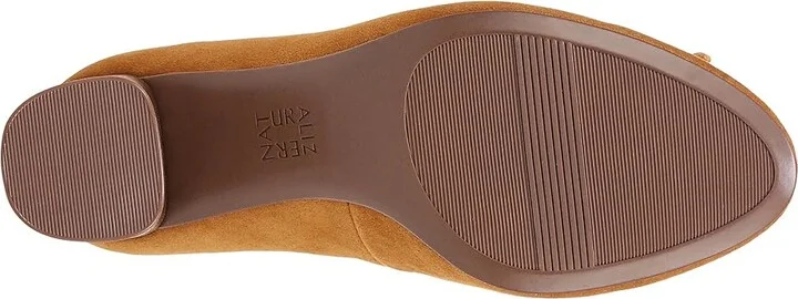 Naturalizer Sienna High Women's Heels Dark Saffron Yellow Suede : 11 M (B), Leather - Image 3