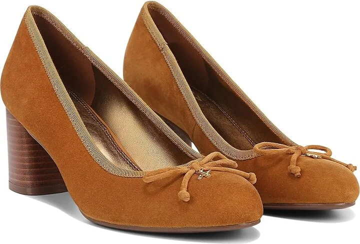 Naturalizer Sienna High Women's Heels Dark Saffron Yellow Suede : 11 M (B), Leather