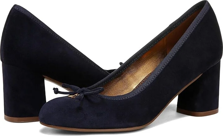 Naturalizer Sienna High Women's Heels Midnight Blue Suede : 11 W (C), Leather - Image 5