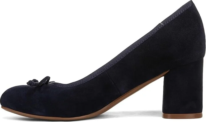 Naturalizer Sienna High Women's Heels Midnight Blue Suede : 11 W (C), Leather - Image 6