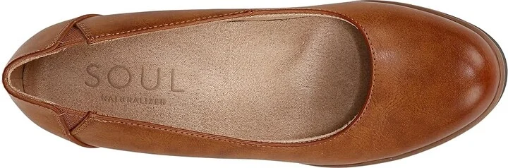 Naturalizer SOUL Naturalizer - About Time High Women's Heels Gingerbread Brown Faux Leather : 9 W (C), Synthetic - Image 2