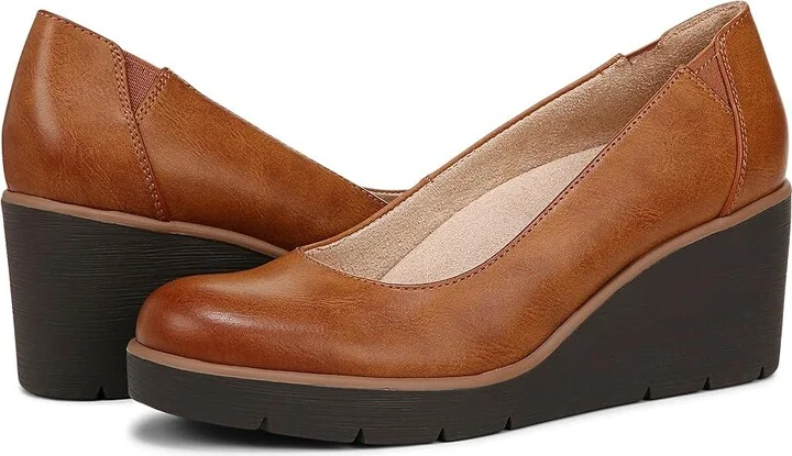 Naturalizer SOUL Naturalizer - About Time High Women's Heels Gingerbread Brown Faux Leather : 9 W (C), Synthetic - Image 5
