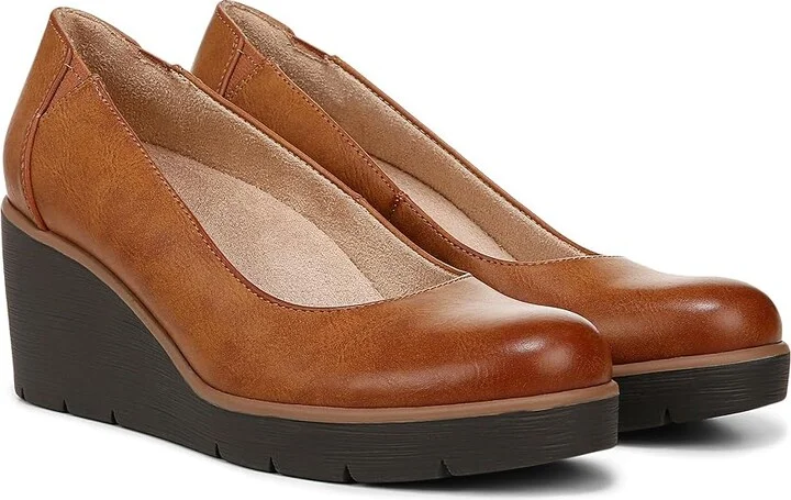 Naturalizer SOUL Naturalizer - About Time High Women's Heels Gingerbread Brown Faux Leather : 9 W (C), Synthetic