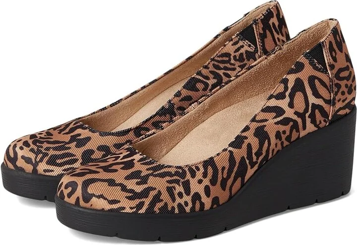 Naturalizer Soul Naturalizer About Time High Women's Heels Leopard Dark Brown : 8 W (C), Synthetic