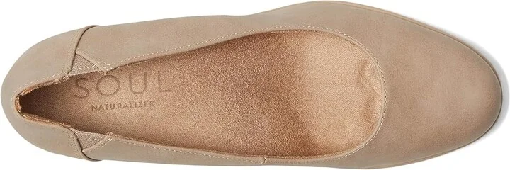 Naturalizer Soul Naturalizer About Time High Women's Heels Warm Taupe Tan Faux Leather : 9 W (C), Synthetic - Image 2