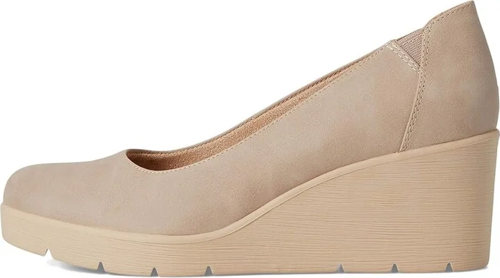 Naturalizer Soul Naturalizer About Time High Women's Heels Warm Taupe Tan Faux Leather : 9 W (C), Synthetic - Image 6