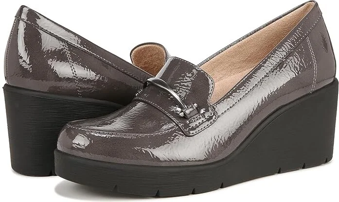 Naturalizer SOUL Naturalizer - Achieve Women's Shoes Grey Patent Synthetic : 9.5 M (B)