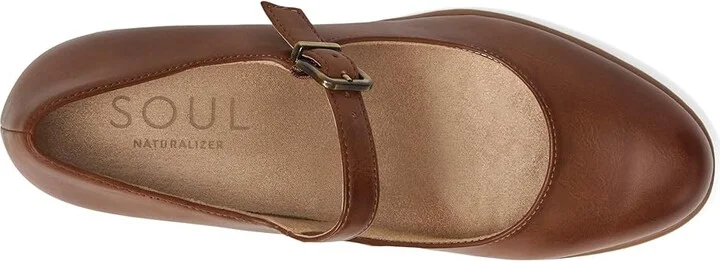Naturalizer SOUL Naturalizer - Adore High Women's Heels Toffee Brown Faux Leather : 8 W (C), Synthetic - Image 2