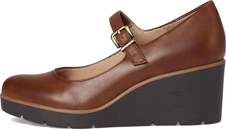 Naturalizer SOUL Naturalizer - Adore High Women's Heels Toffee Brown Faux Leather : 8 W (C), Synthetic - Image 6