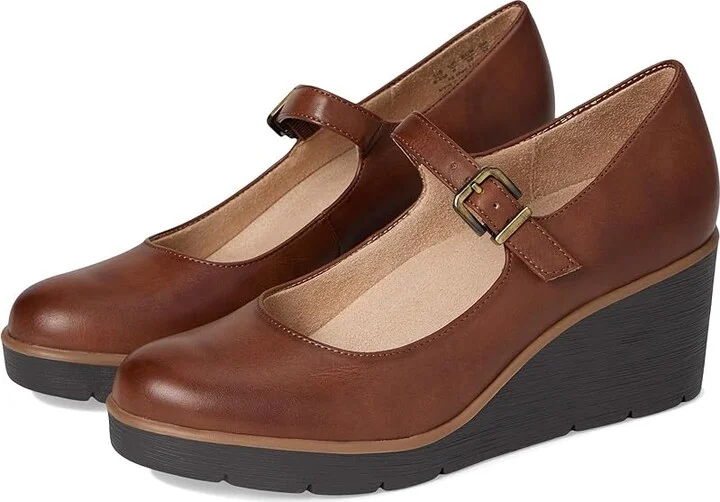 Naturalizer SOUL Naturalizer - Adore High Women's Heels Toffee Brown Faux Leather : 8 W (C), Synthetic