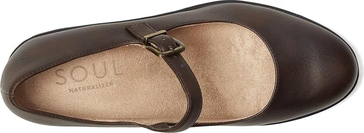 Naturalizer Soul Naturalizer Adore Women's Flat Shoes Chocolate : 8.5 W (C), Synthetic - Image 2