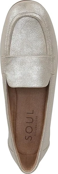 Naturalizer SOUL Naturalizer - Bebe Women's Flat Shoes Silver Faux Leather : 6 W (C), Synthetic - Image 2