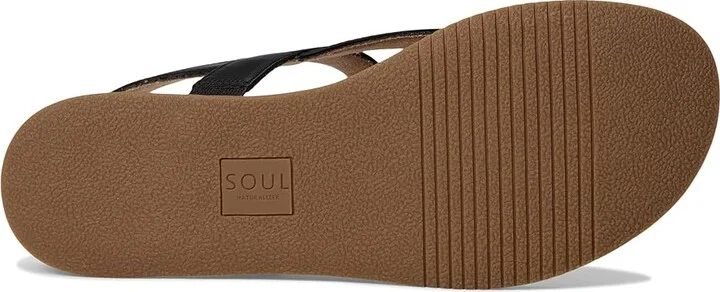 Naturalizer SOUL Naturalizer Carolyn Women's Wedge Shoes Black Faux Leather : 9 M (B), Synthetic - Image 3