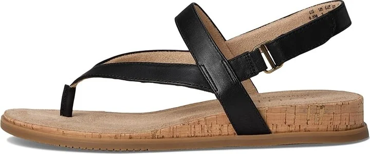 Naturalizer SOUL Naturalizer Carolyn Women's Wedge Shoes Black Faux Leather : 9 M (B), Synthetic - Image 6