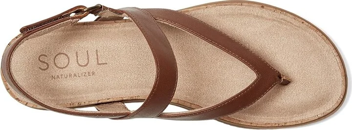 Naturalizer SOUL Naturalizer Carolyn Women's Wedge Shoes Brown Faux Leather : 9 M (B), Synthetic - Image 2