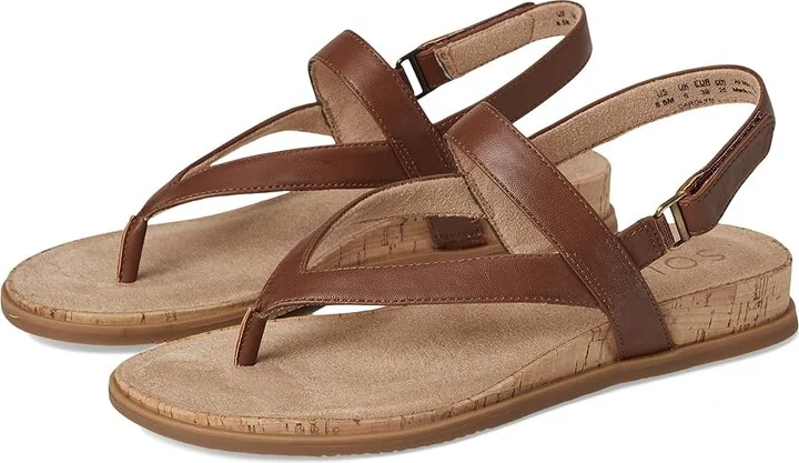 Naturalizer SOUL Naturalizer Carolyn Women's Wedge Shoes Brown Faux Leather : 9 M (B), Synthetic