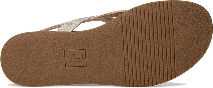 Naturalizer SOUL Naturalizer Carolyn Women's Wedge Shoes Gold Faux Leather : 9.5 M (B), Synthetic - Image 3