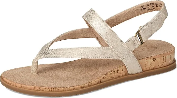Naturalizer SOUL Naturalizer Carolyn Women's Wedge Shoes Gold Faux Leather : 9.5 M (B), Synthetic - Image 5