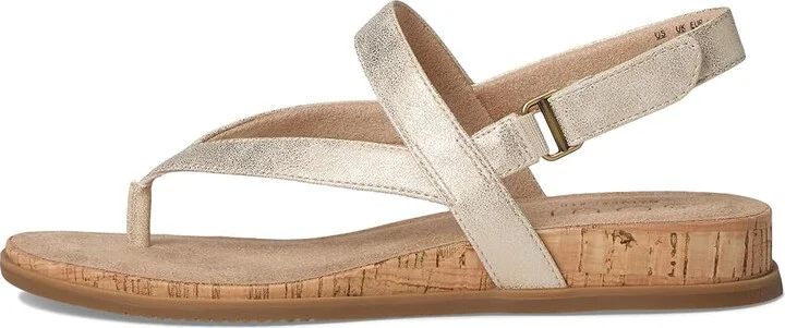 Naturalizer SOUL Naturalizer Carolyn Women's Wedge Shoes Gold Faux Leather : 9.5 M (B), Synthetic - Image 6