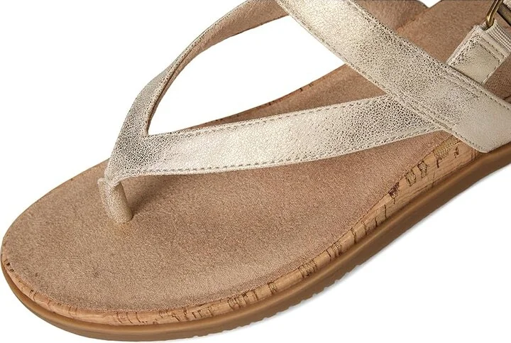 Naturalizer SOUL Naturalizer Carolyn Women's Wedge Shoes Gold Faux Leather : 9.5 M (B), Synthetic - Image 7