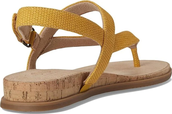 Naturalizer SOUL Naturalizer Carolyn Women's Wedge Shoes Yellow Faux Leather : 6.5 M (B), Synthetic - Image 4
