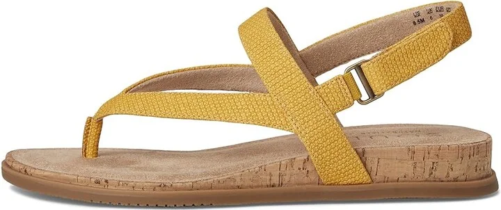 Naturalizer SOUL Naturalizer Carolyn Women's Wedge Shoes Yellow Faux Leather : 6.5 M (B), Synthetic - Image 6