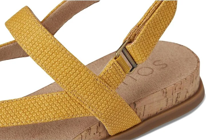Naturalizer SOUL Naturalizer Carolyn Women's Wedge Shoes Yellow Faux Leather : 6.5 M (B), Synthetic - Image 7