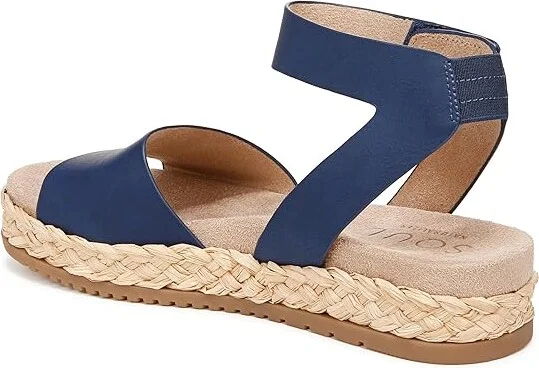 Naturalizer SOUL Naturalizer - Deara Ankle Straps Women's Sandals Blue : 9.5 W (C), Synthetic - Image 4