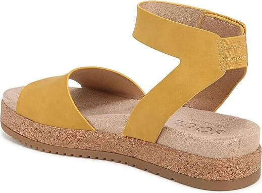 Naturalizer SOUL Naturalizer - Deara Ankle Straps Women's Sandals Yellow : 9 W (C), Synthetic - Image 4
