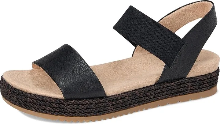 Naturalizer SOUL Naturalizer Diana Women's Wedge Shoes Black Faux Leather : 5.5 M (B), Rubber - Image 5