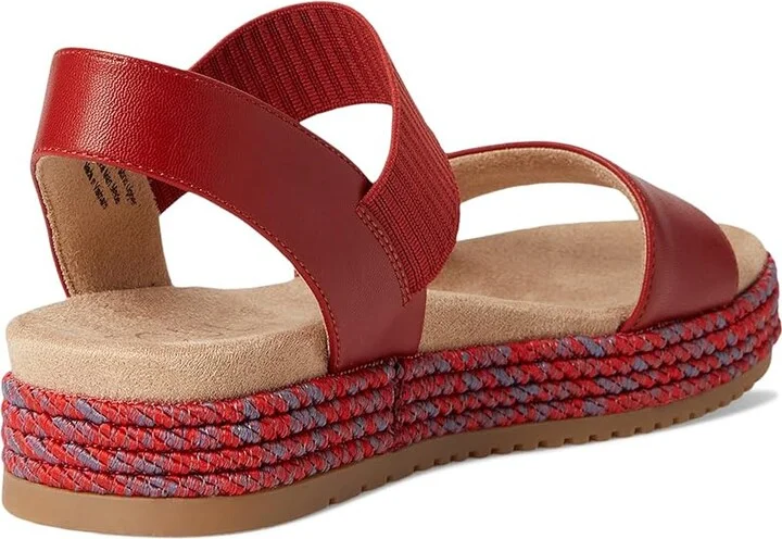 Naturalizer SOUL Naturalizer Diana Women's Wedge Shoes Red Clay Faux Leather : 8.5 W (C), Rubber - Image 4