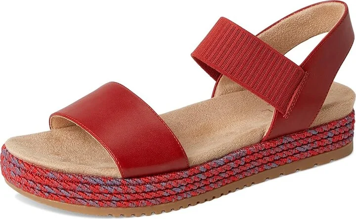 Naturalizer SOUL Naturalizer Diana Women's Wedge Shoes Red Clay Faux Leather : 8.5 W (C), Rubber - Image 5