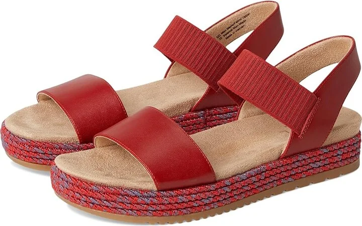 Naturalizer SOUL Naturalizer Diana Women's Wedge Shoes Red Clay Faux Leather : 8.5 W (C), Rubber