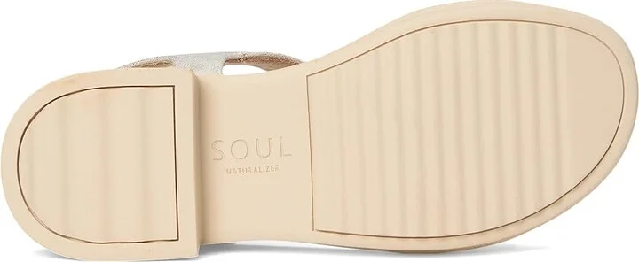 Naturalizer SOUL Naturalizer Emma Women's Wedge Shoes Gold Faux Leather : 12 M (B), Synthetic - Image 3