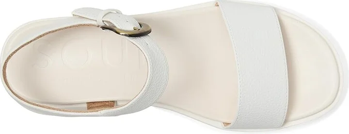 Naturalizer SOUL Naturalizer Emma Women's Wedge Shoes White Faux Leather : 8 M (B), Synthetic - Image 2