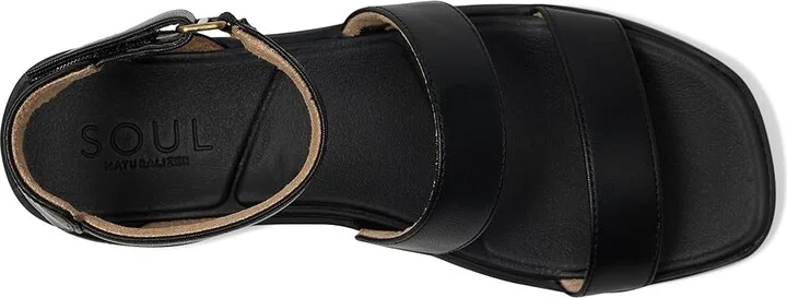 Naturalizer SOUL Naturalizer Fiesta Women's Wedge Shoes Black : 5 M (B), Synthetic - Image 2