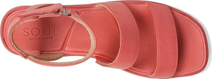 Naturalizer SOUL Naturalizer Fiesta Women's Wedge Shoes Coral : 5.5 M (B), Synthetic - Image 2