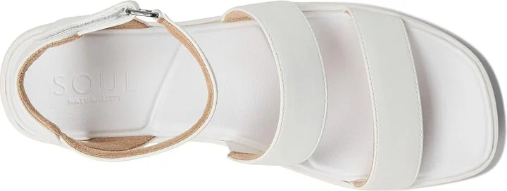 Naturalizer SOUL Naturalizer Fiesta Women's Wedge Shoes White : 6 M (B), Synthetic - Image 2