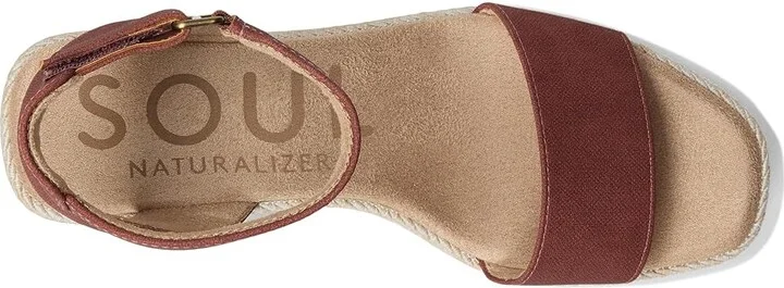 Naturalizer SOUL Naturalizer Gloria Women's Wedge Shoes Clay Fabric : 9.5 W (C), Rubber/Synthetic - Image 2