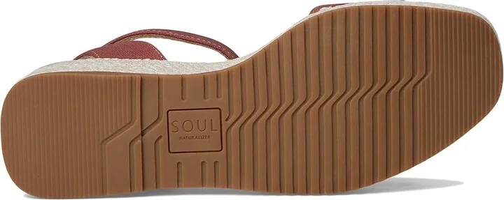 Naturalizer SOUL Naturalizer Gloria Women's Wedge Shoes Clay Fabric : 9.5 W (C), Rubber/Synthetic - Image 3