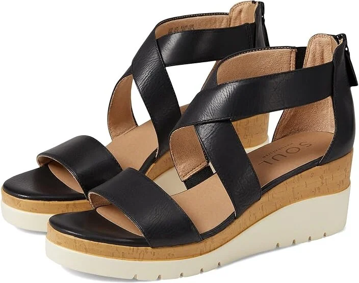 Naturalizer SOUL Naturalizer - Goodtimes Women's Sandals Black Synthetic : 10 M (B)