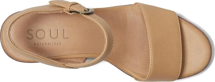Naturalizer SOUL Naturalizer Graciela Women's Wedge Shoes Birch Tan Faux Leather : 10 W (C), Synthetic - Image 2