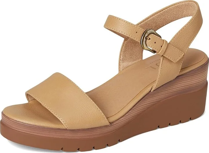 Naturalizer SOUL Naturalizer Graciela Women's Wedge Shoes Birch Tan Faux Leather : 10 W (C), Synthetic - Image 5
