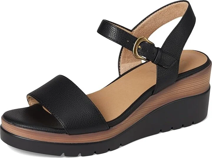 Naturalizer SOUL Naturalizer Graciela Women's Wedge Shoes Black Faux Leather : 9.5 M (B), Synthetic - Image 5