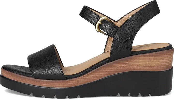 Naturalizer SOUL Naturalizer Graciela Women's Wedge Shoes Black Faux Leather : 9.5 M (B), Synthetic - Image 6