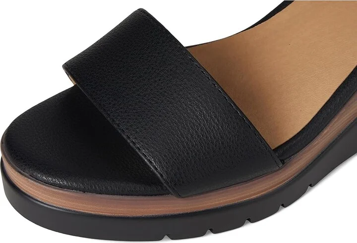 Naturalizer SOUL Naturalizer Graciela Women's Wedge Shoes Black Faux Leather : 9.5 M (B), Synthetic - Image 7
