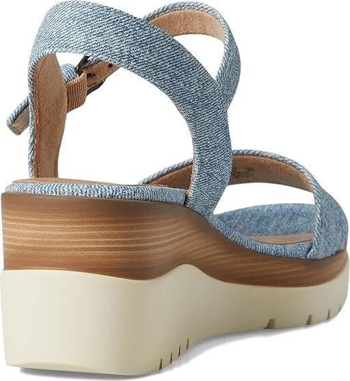 Naturalizer SOUL Naturalizer Graciela Women's Wedge Shoes Light Denim Blue Faux Leather : 9 M (B), Synthetic - Image 4